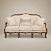 Louis XV 3-Seat Gilded Hardwood Salon Sofa