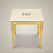 Louis XVI Gilded Wood Salon Corner Table with Marble Top