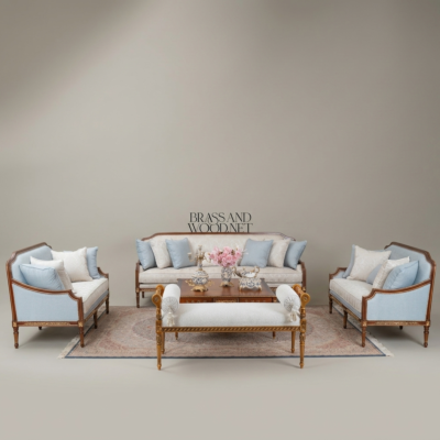 Louis XVI Heritage Gilt Salon Set 01