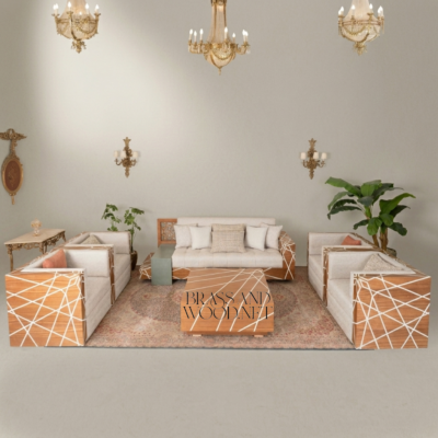 Geometric Inlay Heritage Salon Set 01