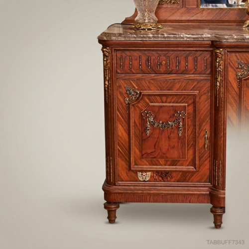 Brass & Wood Classical Ornate Buffet