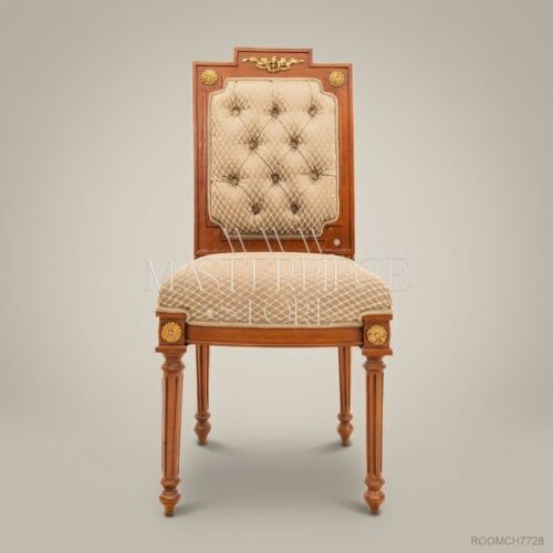 كرسي طعام لويس السادس عشر من Brass & Wood