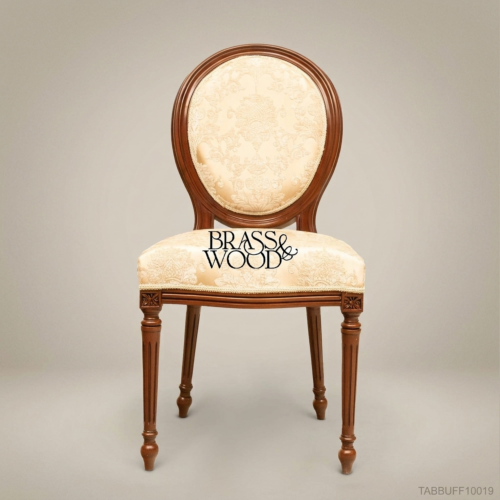 كرسي طعام ميدالية لويس السادس عشر من Brass & Wood