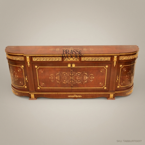 Louis XVI Medallion Inlay Dining Suite 01