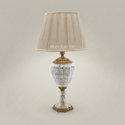 Imperial Crystal Gold Table Lamp-Antique Gold