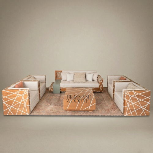 Geometric Inlay Heritage Salon Set 01