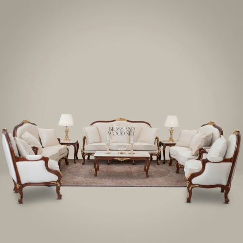 Rococo Gilt Carved Hardwood Salon Suite 01