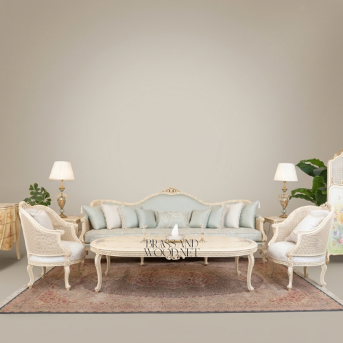 Louis XVI Carved Cane & Gilt Salon Suite 01