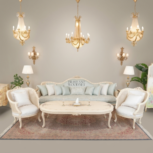 Louis XVI Carved Cane & Gilt Salon Suite 01
