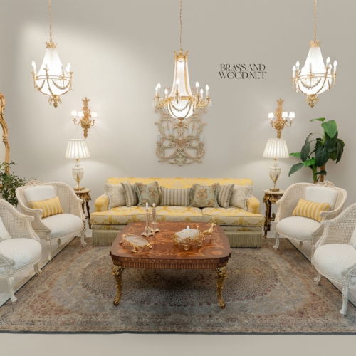 Baroque Marquetry Gilt Salon Suite 01