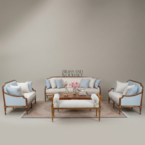 Louis XVI Heritage Gilt Salon Set