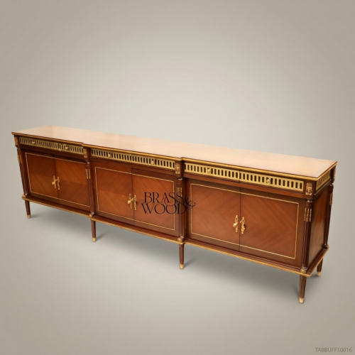 بوفيه لويس السادس عشر بتطعيم الخشب والبرونز المذهب من Brass & Wood