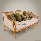 Rococo Gilt Carved Velvet Salon Suite 01