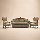 Brass and Wood Empire Salon Suite
